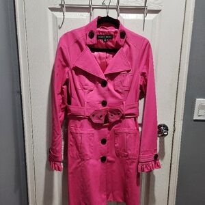 Women's Pink Trench Coat